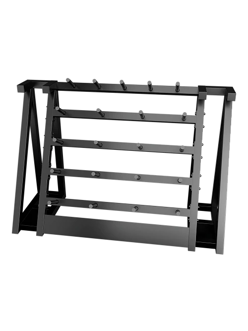 Стойка для хранения штанг для аэробики (бодипампов) Bronze Gym 190х55х128,на 20 шт. — фото 2