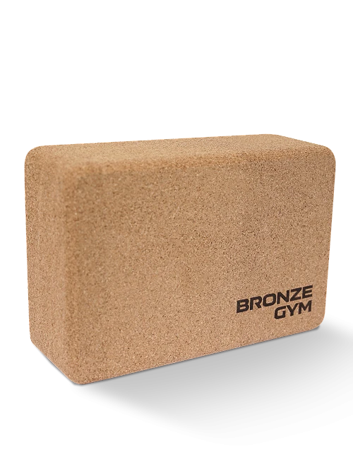 Блок для йоги Bronze Gym, 23х15х7,5 см.,пробка