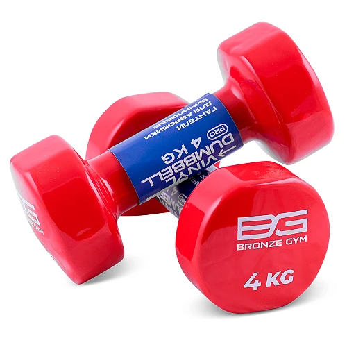 Гантели для аэробики виниловые Bronze Gym,4 кг., пара