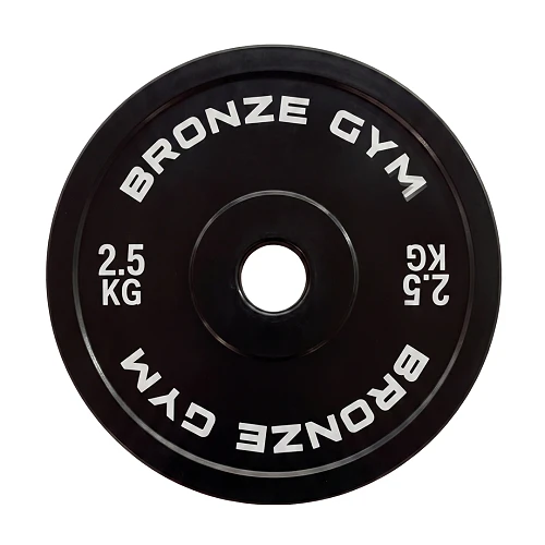 Диск калиброванный Bronze Gym для пауэрлифтинга черный 2,5 кг