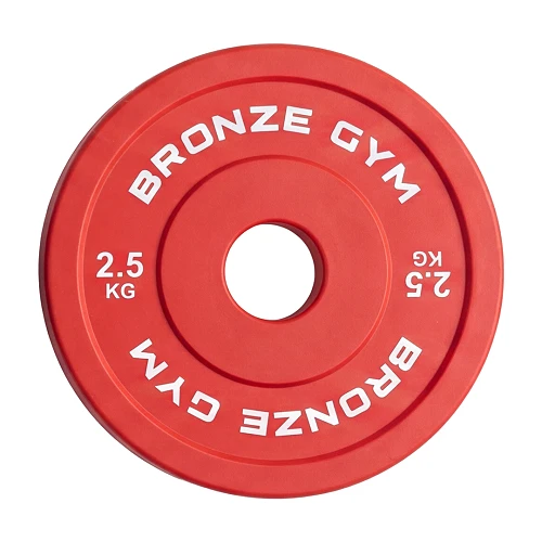 Диск олимпийский Bronze Gym тяжелоатлетический красный 2,5 кг