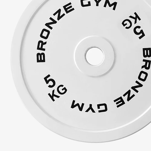 Диск олимпийский Bronze Gym тяжелоатлетический серый 5 кг — фото 2