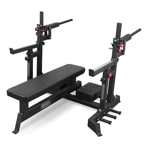 Скамья для жима пауэрлифтерская с механизмом подъёма штанги Bronze Gym AL-321