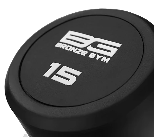 Штанга обрезиненная прямая 15 кг Bronze Gym BG-PA-BB-S15 — фото 4