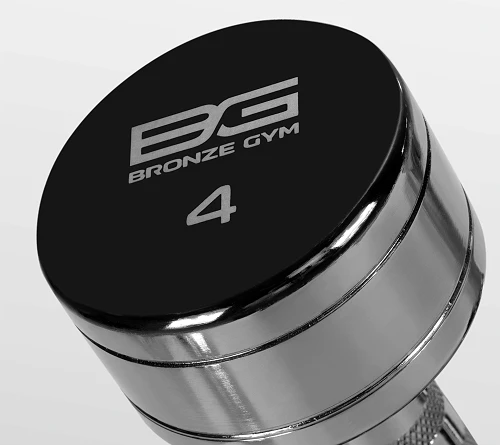 Гантель хромированная 4 кг Bronze Gym BG-PA-DB-C04 — фото 4