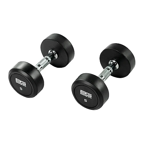Гантель обрезиненная 5 кг Bronze Gym BG-PA-DB-R050