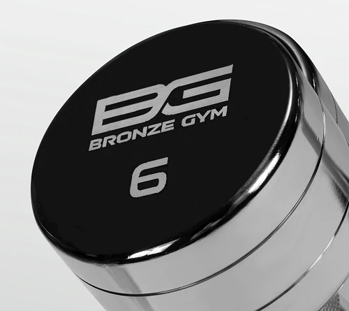 Гантель хромированная 6 кг Bronze Gym BG-PA-DB-C06 — фото 3