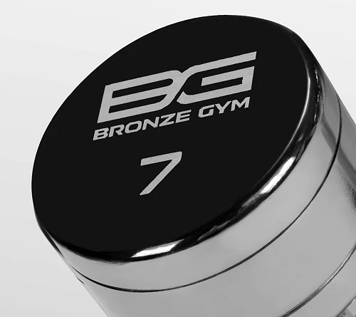 Гантель хромированная 7 кг Bronze Gym BG-PA-DB-C07 — фото 4