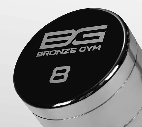 Гантель хромированная 8 кг Bronze Gym BG-PA-DB-C08 — фото 4