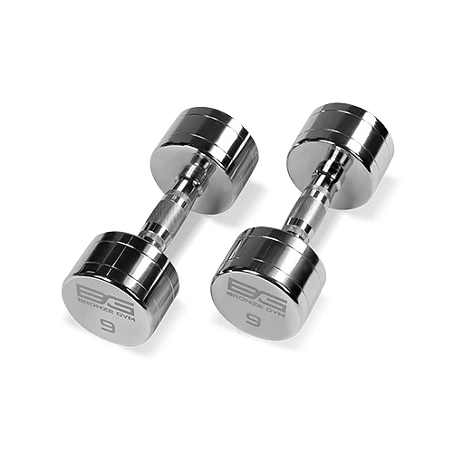 Гантель хромированная 9 кг Bronze Gym BG-PA-DB-C09