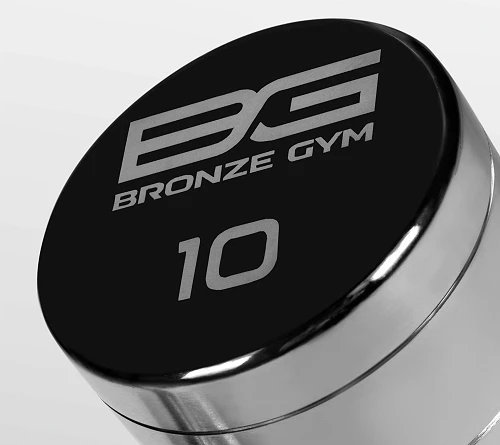 Гантель хромированная 10 кг Bronze Gym BG-PA-DB-C10 — фото 4