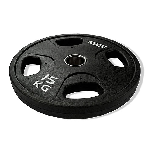 Диск олимпийский обрезиненный черный 15 кг Bronze Gym BG-PA-PL-P150